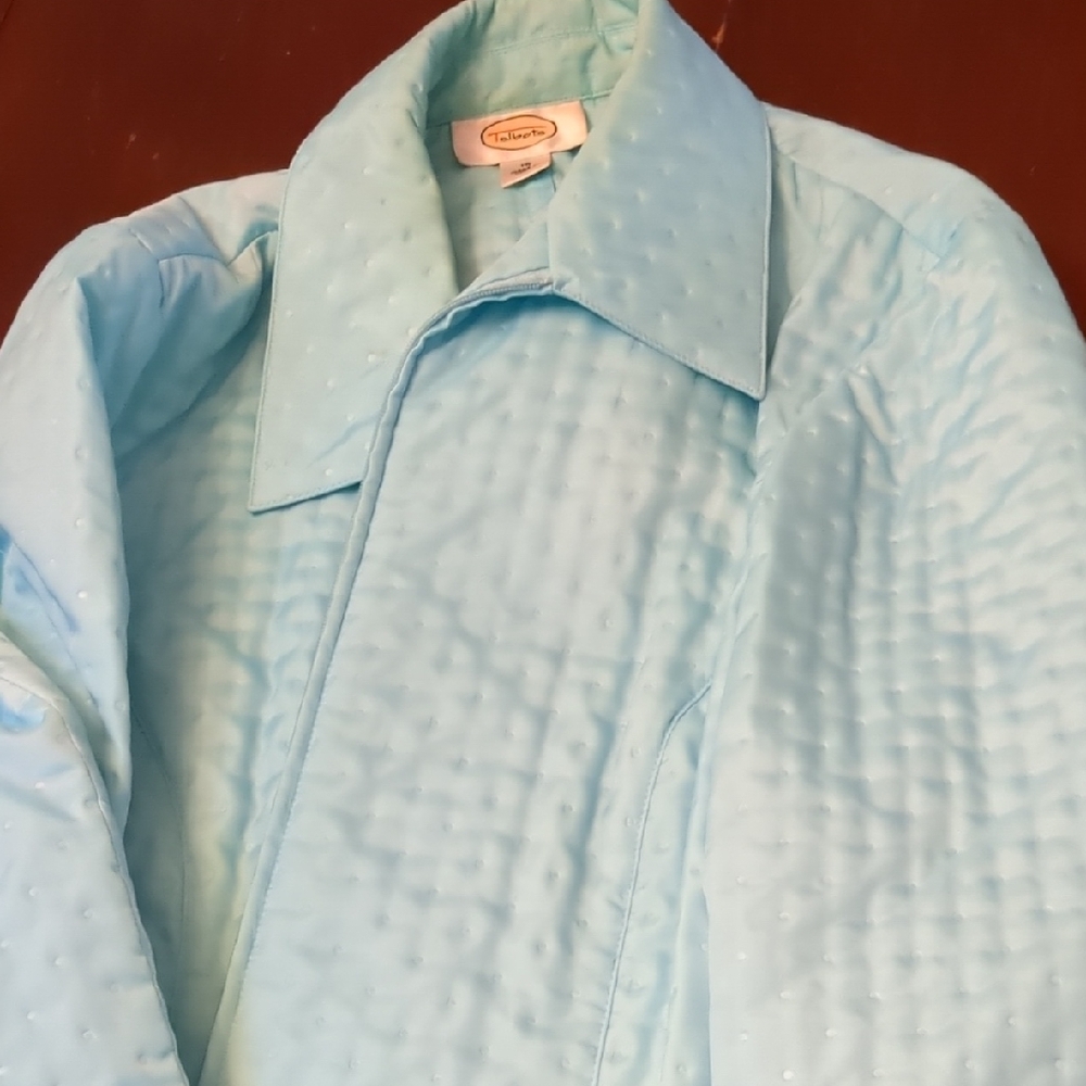 Talbots Sky Blue Quilted Puffer Jacket